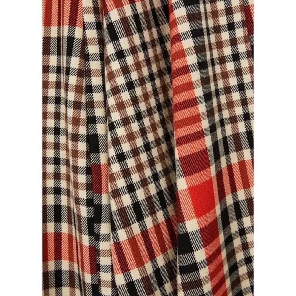 FREE PEOPLE Jules Plaid High Rise Flared Plant Trousers | Size 0 - Picture 4 of 9